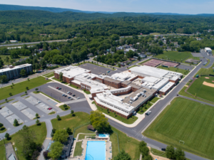 Aerial view of Stroudsburg High School